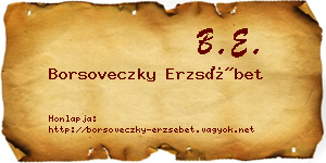Borsoveczky Erzsébet névjegykártya